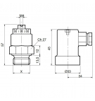Thermostat IP65 60-50 ° C G1 / 2 "